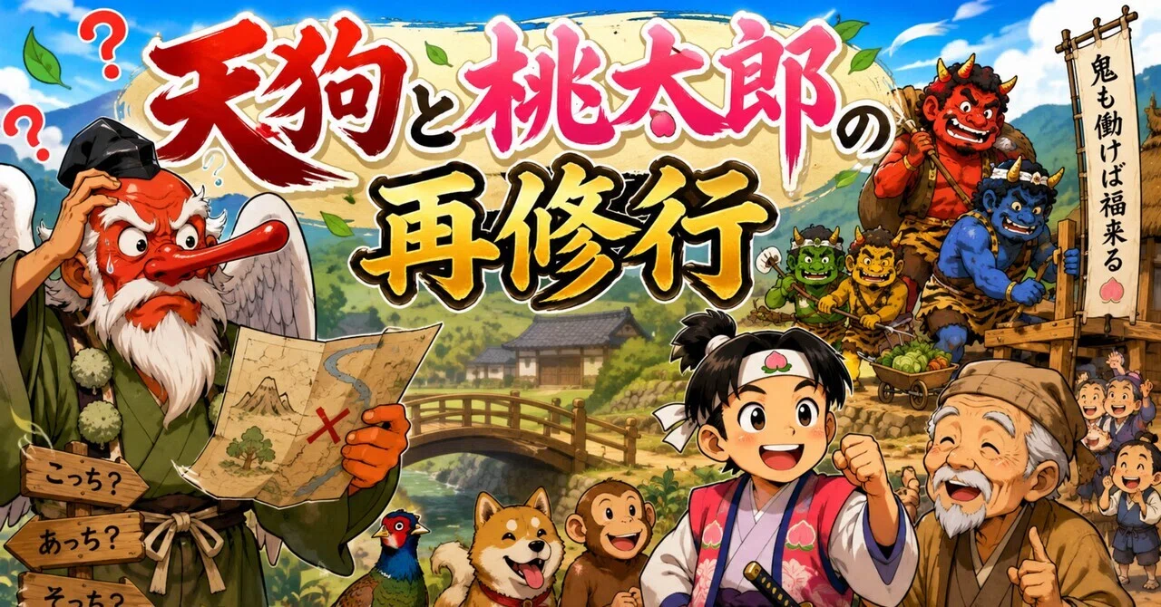 👺天狗と🍑桃太郎の再修業｜花＊花8787