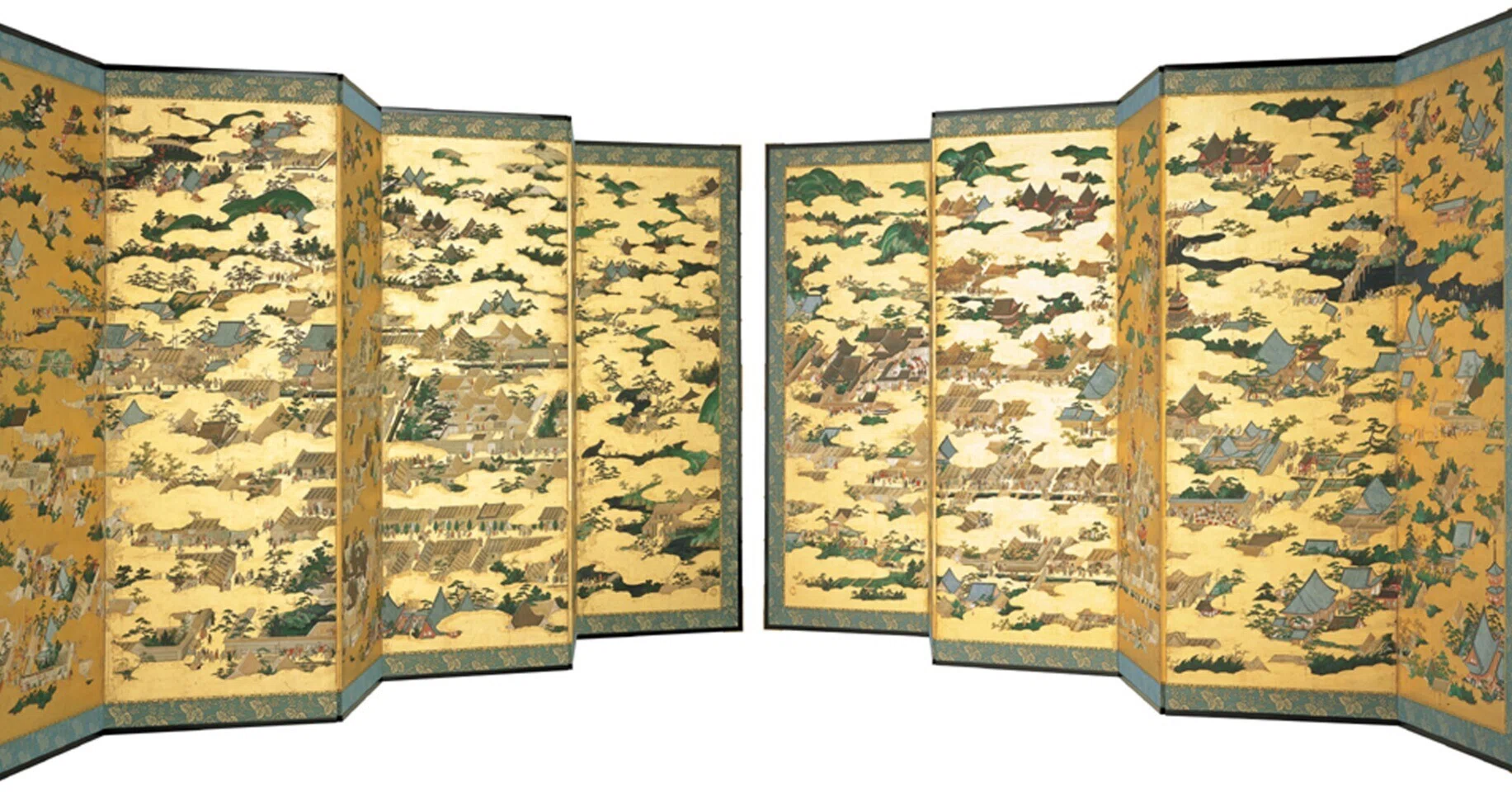 骨董品 絵巻•日本の歴史 源平の盛衰 戦国の洛中洛外　徳川元禄 白鳥社版 限定品 国宝上杉本洛中洛外図屏風のテーマは何か？ その2｜米沢市上杉博物館