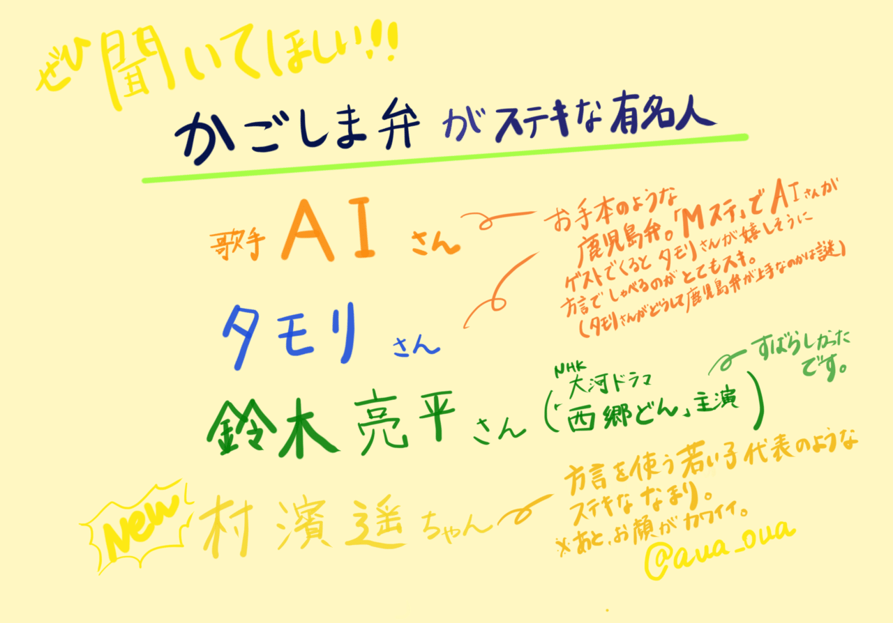 方言note 鹿児島弁講座 フリーランスweb Designer ナナデザイン Note 方言note 鹿児島弁講座 フリーランスweb Designer ナナデザイン Note