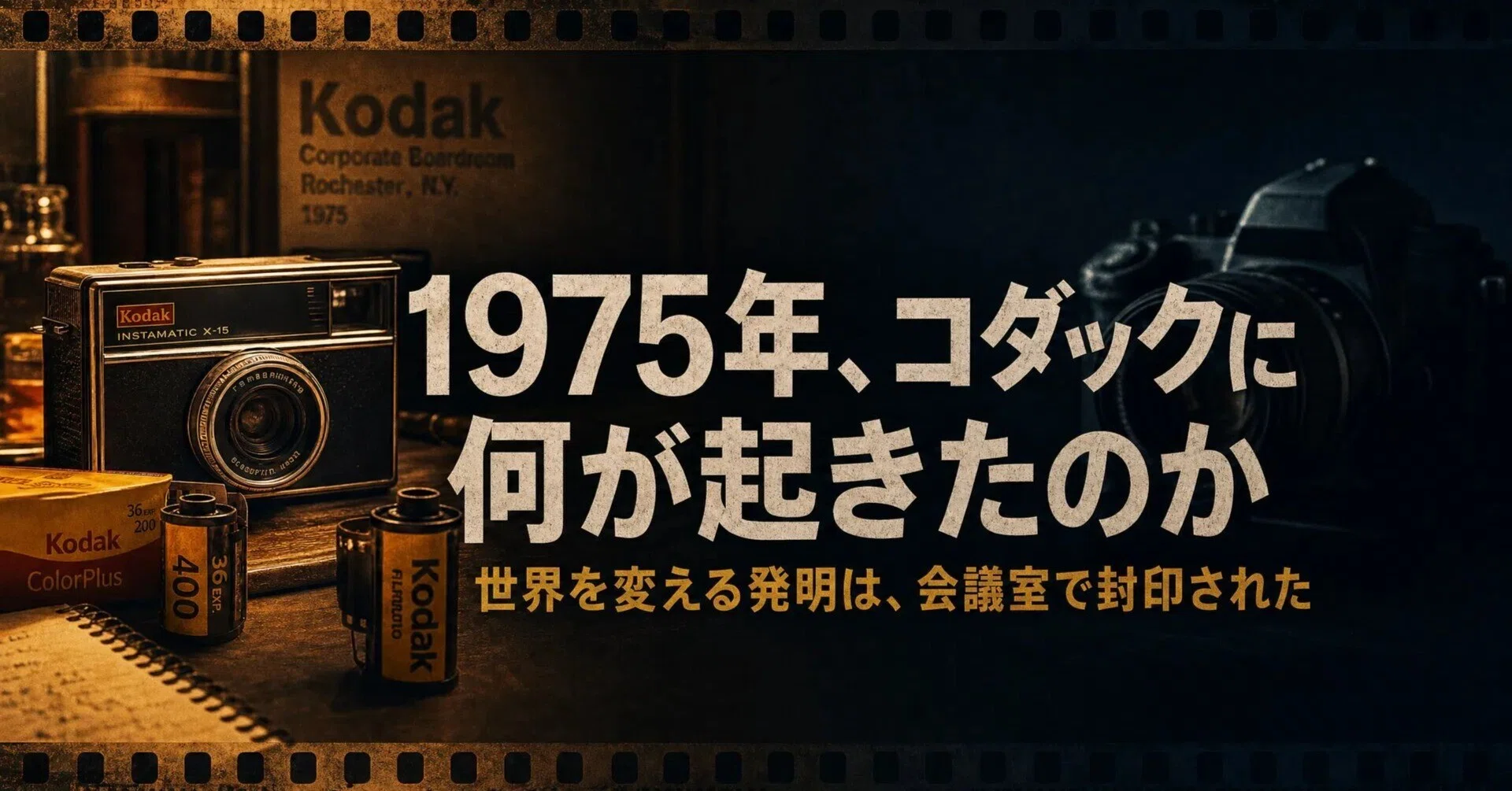 1975年、コダックに何が起きたのか。世界を変える発明が会議室で封印