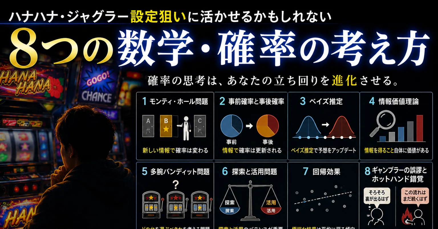 ジャグラー、ハナハナ高設定ツモ狙い組が本当に覚えておくべきこと 