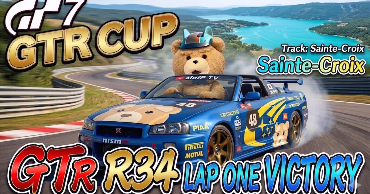 GT7【GTRカップ サンクロア】GTR R34で1周で勝利 PP700
