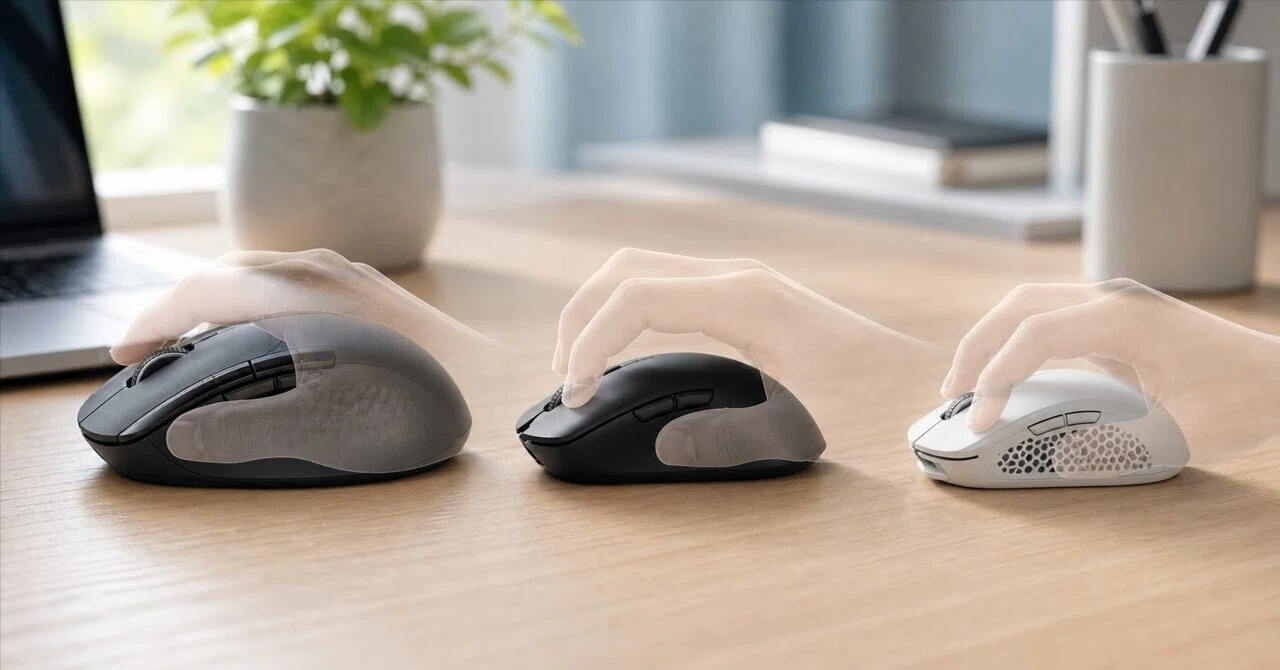 3 Types of Mouse Grips: Differences and How to Choose | Palm, Claw, and ...