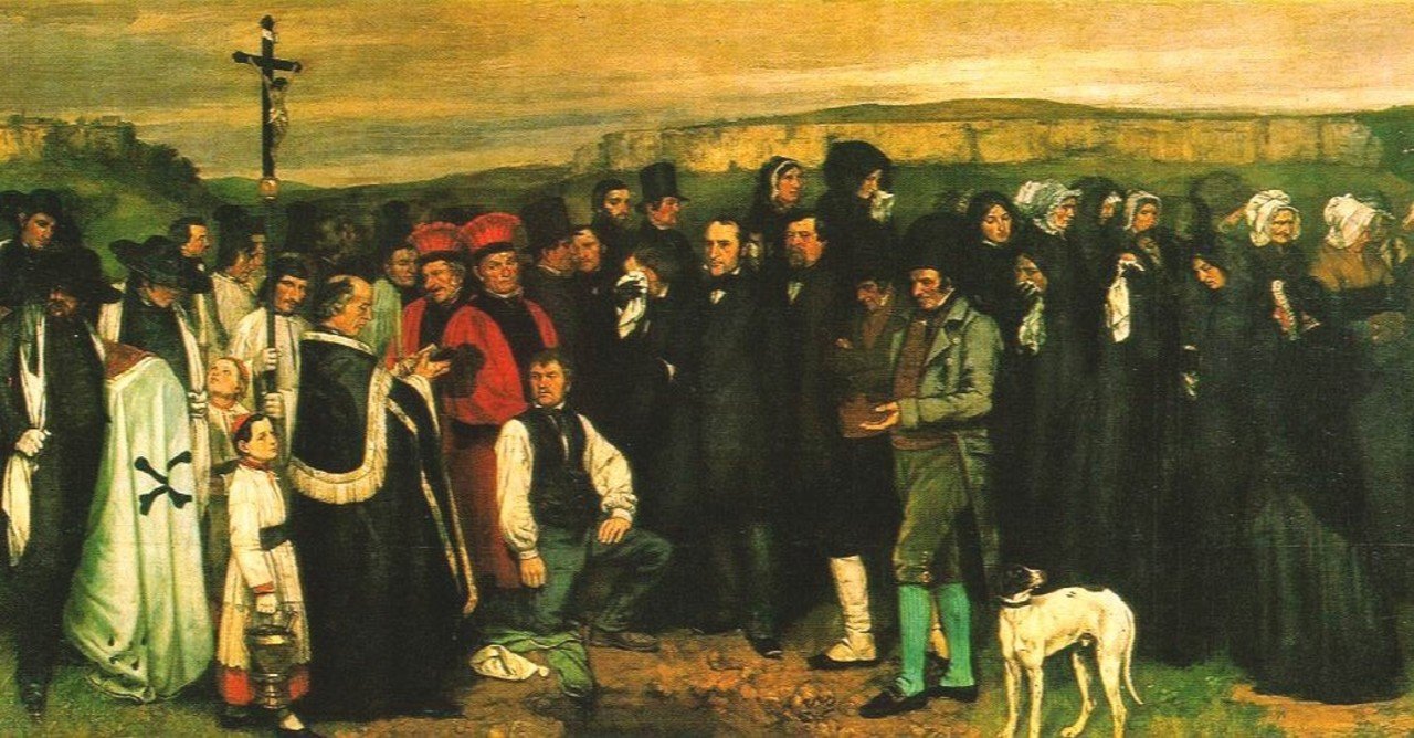 Art｜ギュスターヴ・クールベ《オルナンの埋葬》｜江六前一郎｜Ichiro