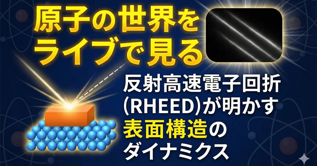 原子の世界をライブで見る｜反射高速電子回折(RHEED)が明かす表面構造 