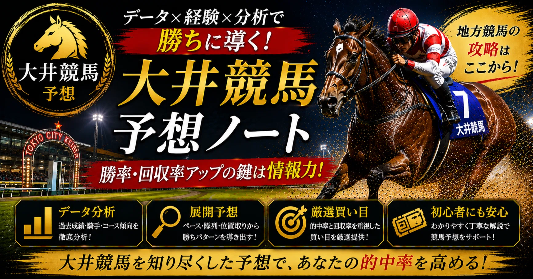 06/10(水) 大井競馬 8R 地方競馬 18時05分発走 指数Bランク C1六C1