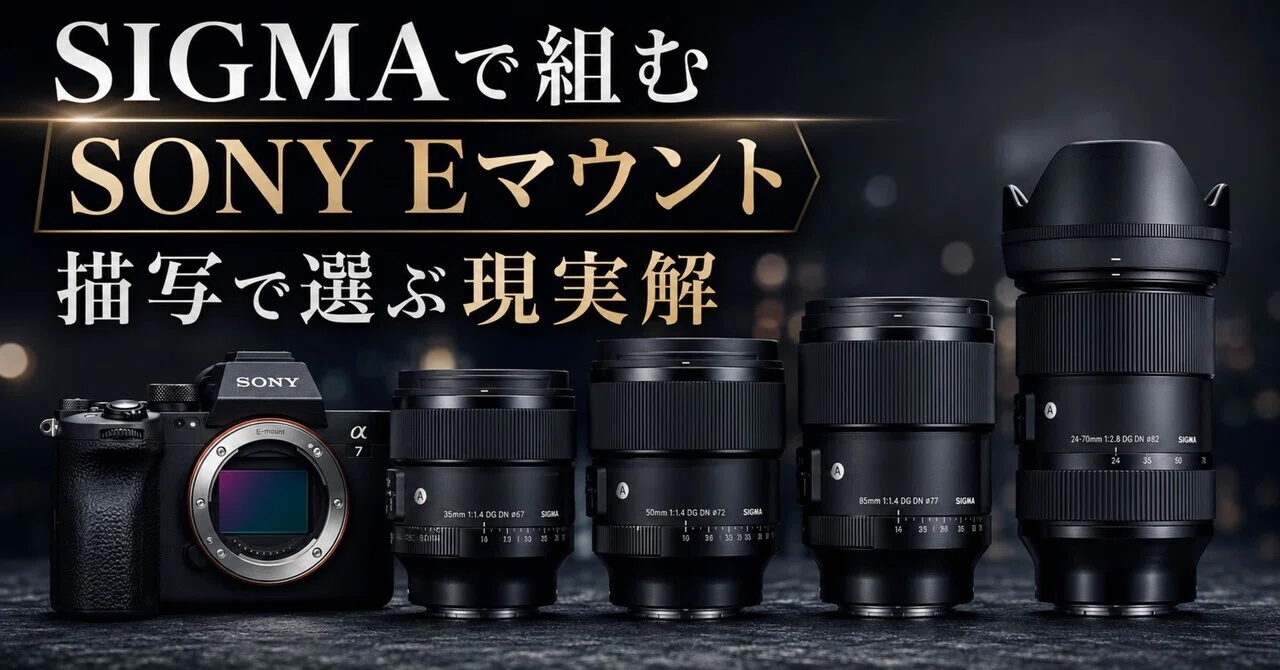 SIGMAで組むSONY Eマウント｜描写と単焦点で選ぶ現実解｜ma_ko