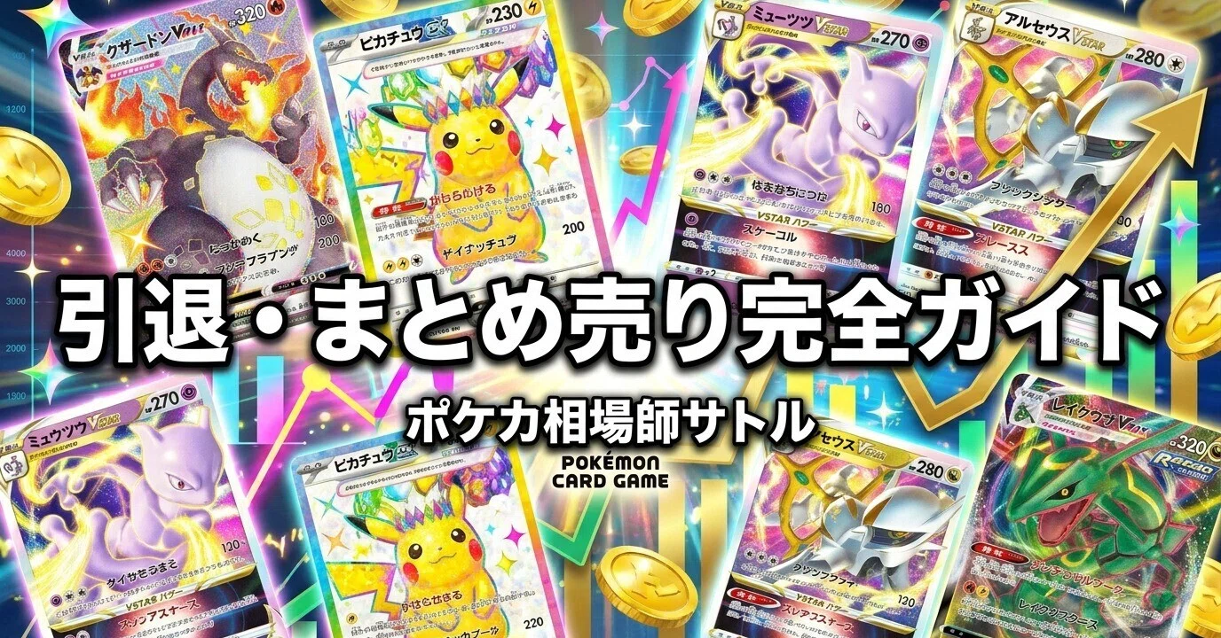 ポケカ 引退・まとめ売り完全ガイド｜コレクションを後悔なく現金化