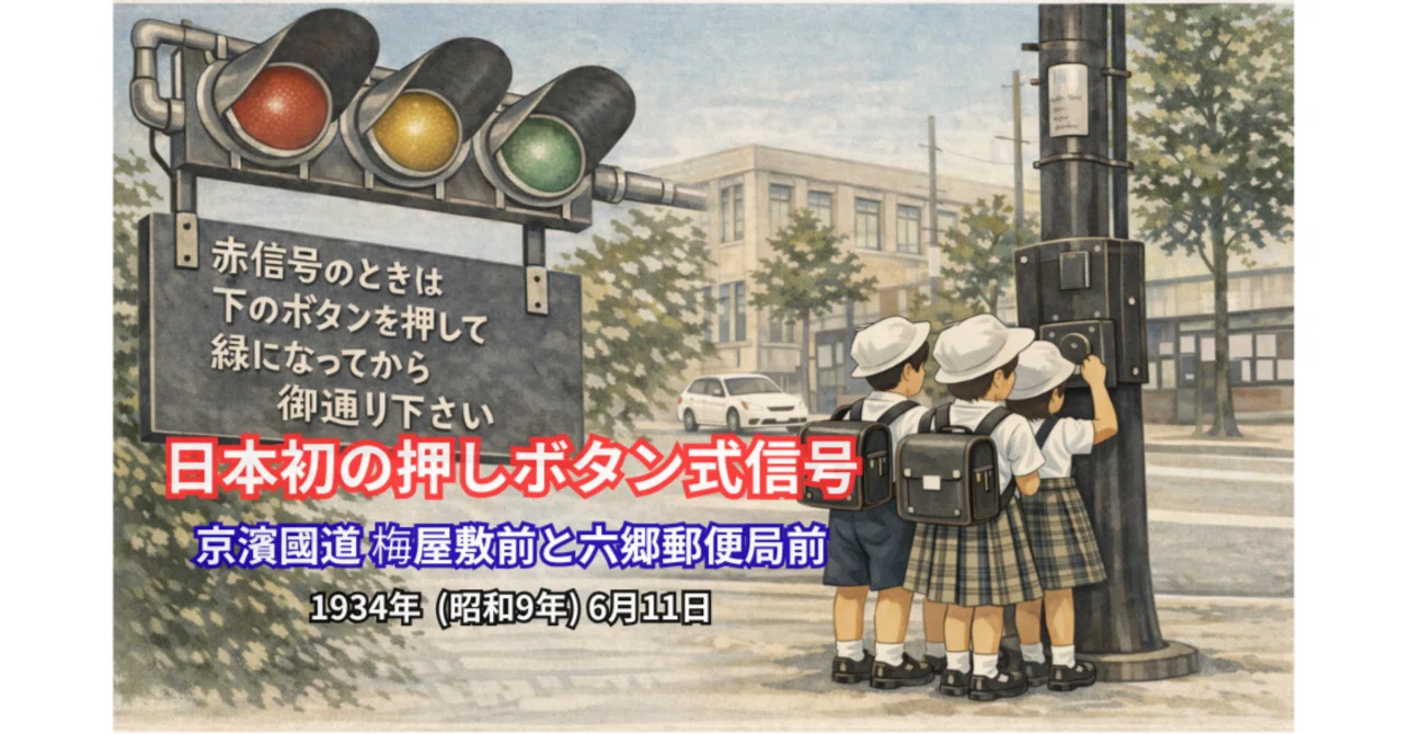 日本初の押しボタン式信号 設置【6月11日 今日は何の日】#355