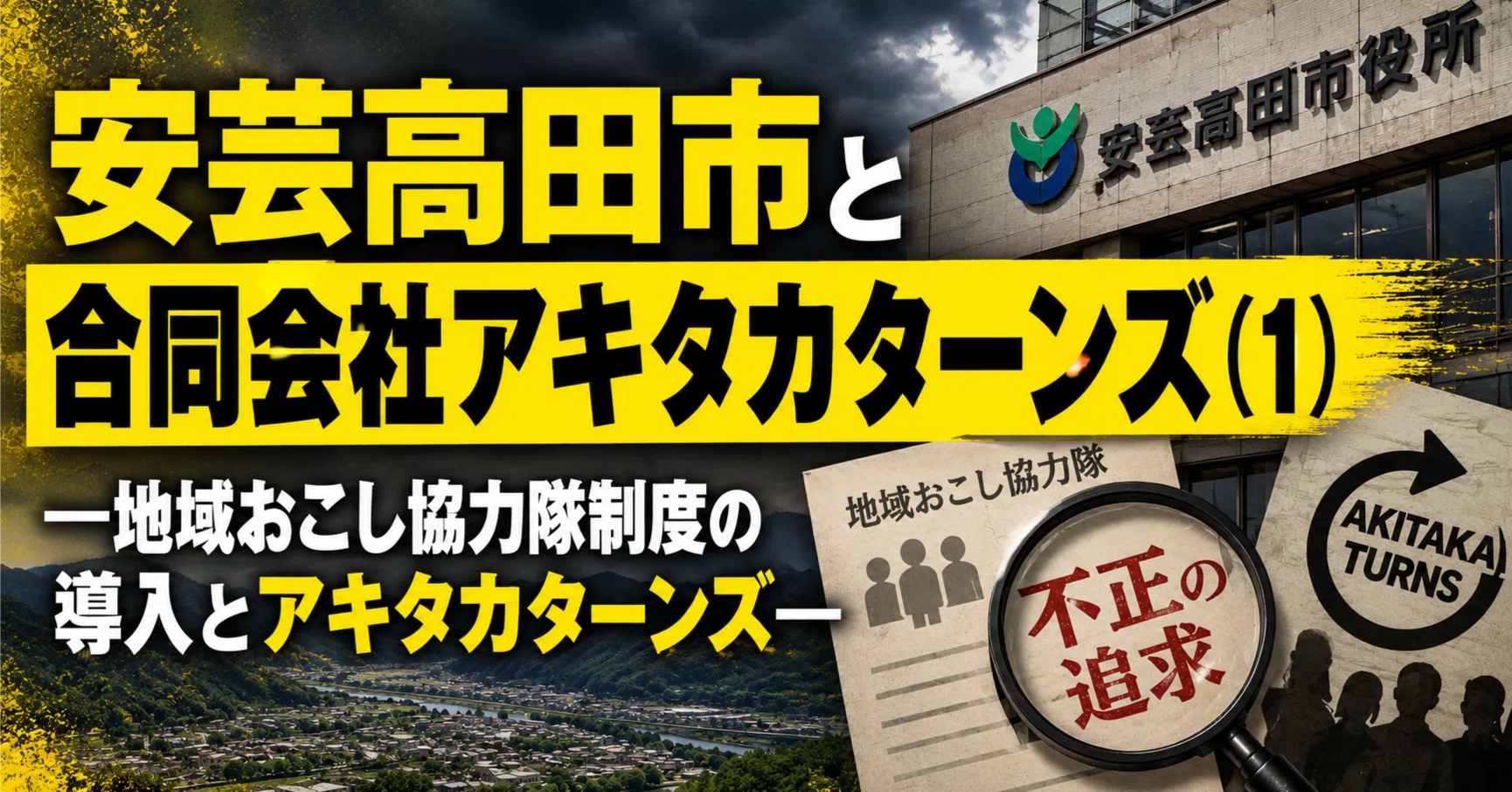 シリーズ】安芸高田市と合同会社アキタカターンズ（1）―地域おこし