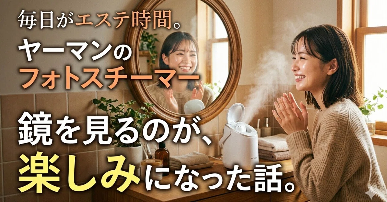 毎日がエステ時間。ヤーマンの「フォトスチーマー」で、鏡を見るのが 