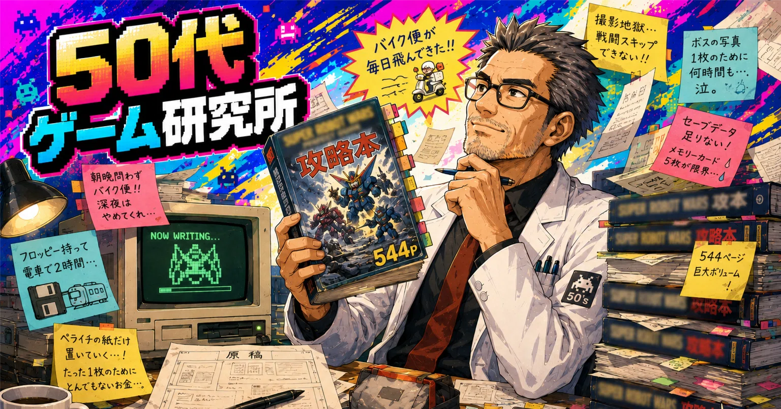 第10回 50代元ゲームライター、「攻略ページをほぼ一人で書いた攻略本