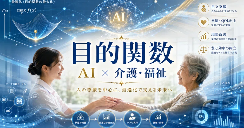 AIは、介護・障がい・保育において“何を最大化”しているのか?──目的関数という、最も大切な問い eyecatch