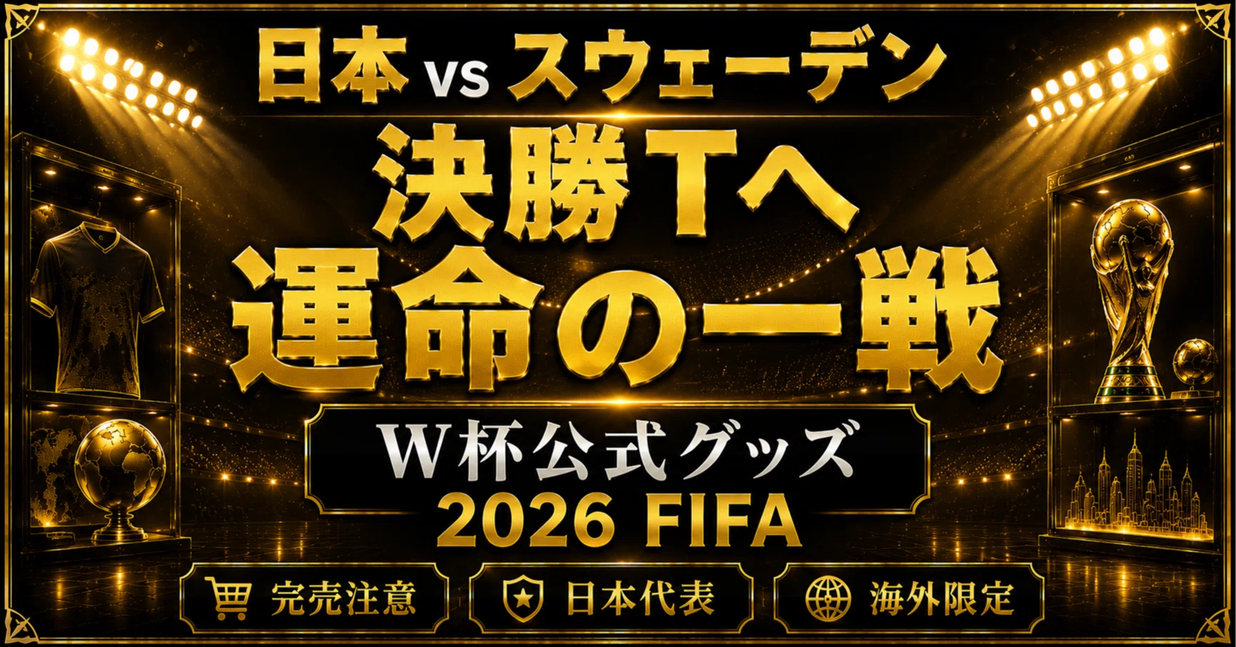 日本 vs スウェーデン】決勝トーナメント前に準備したい。2026 FIFA