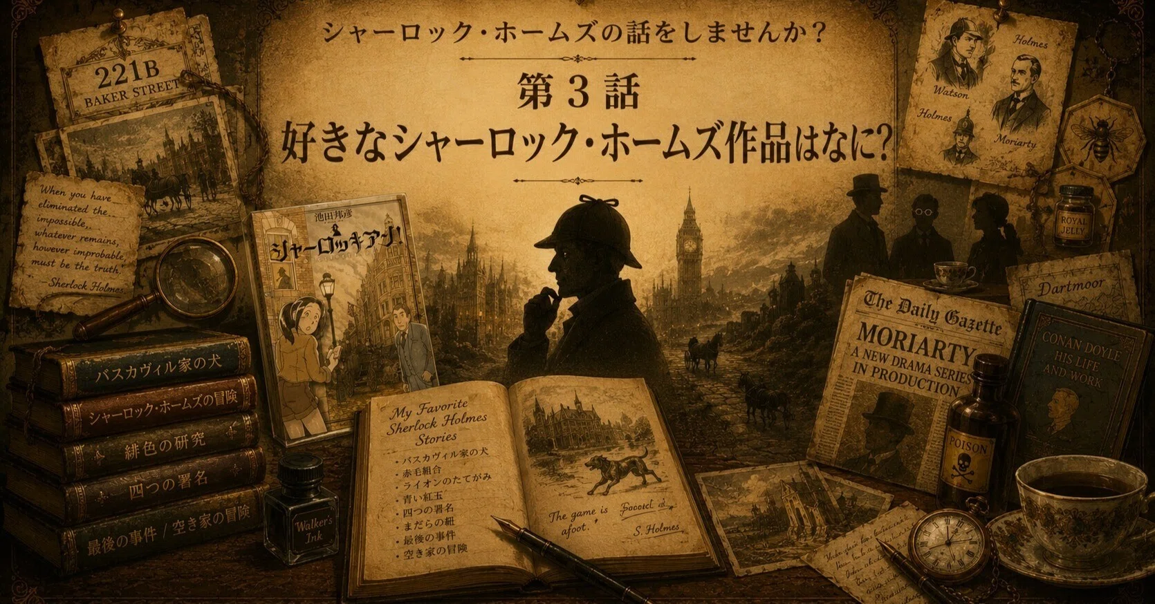 第3話「好きなシャーロック・ホームズ作品はなに？①」｜シャーロック 