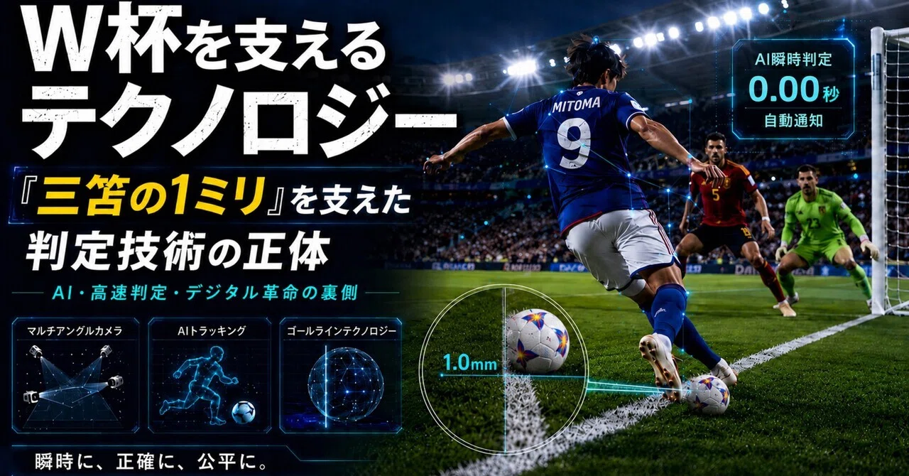 あの「三笘の1ミリ」を判定した日本技術の正体。サッカーW杯の裏で起き