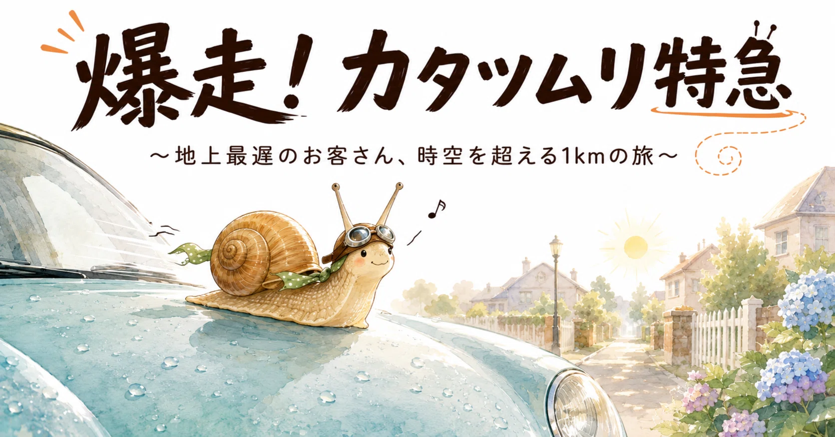 🐌 爆走！カタツムリ特急｜ピースケ ｜ 心の赴くままに