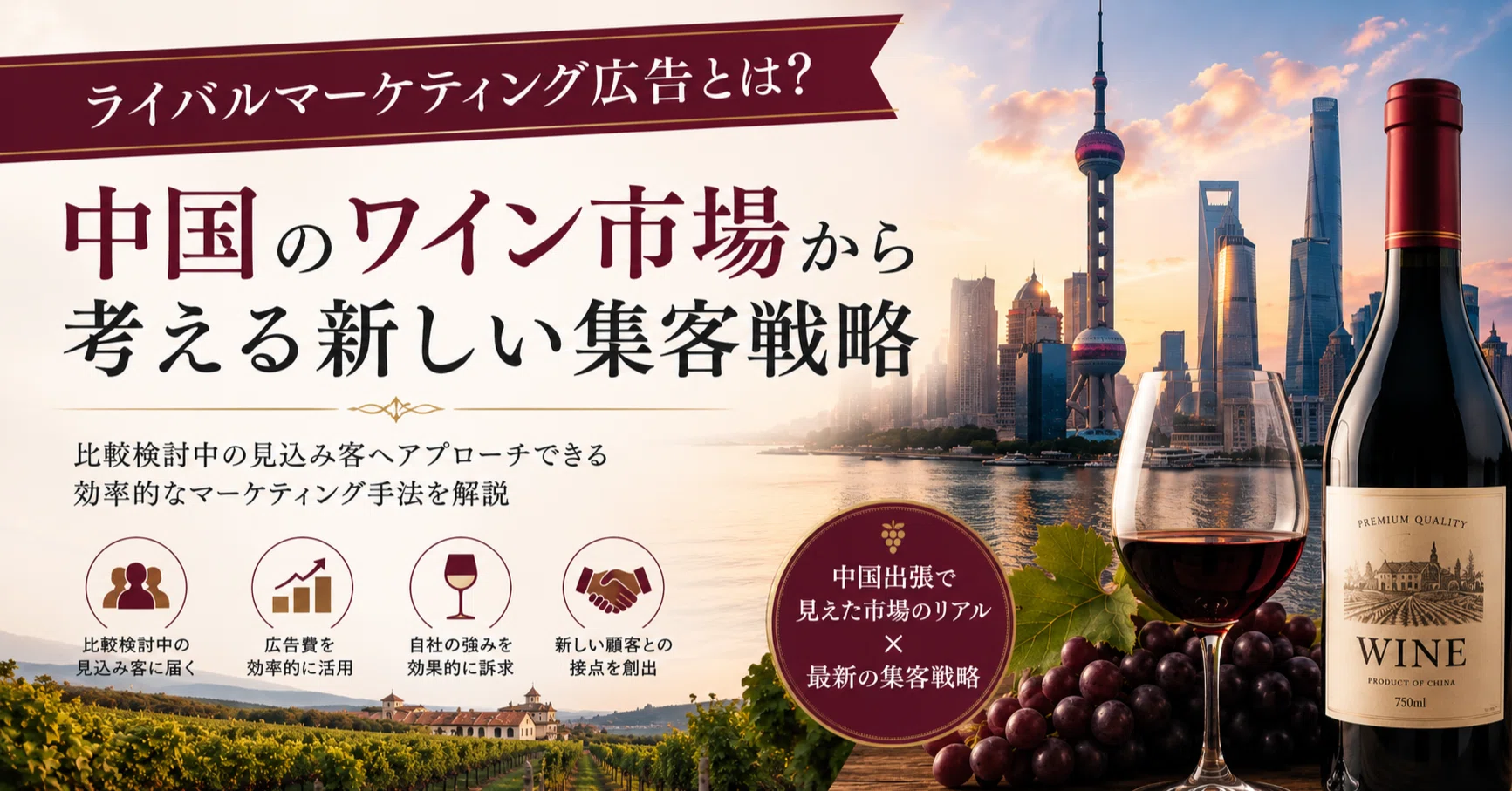 ライバルマーケティング広告とは？中国のワイン市場から考える新しい