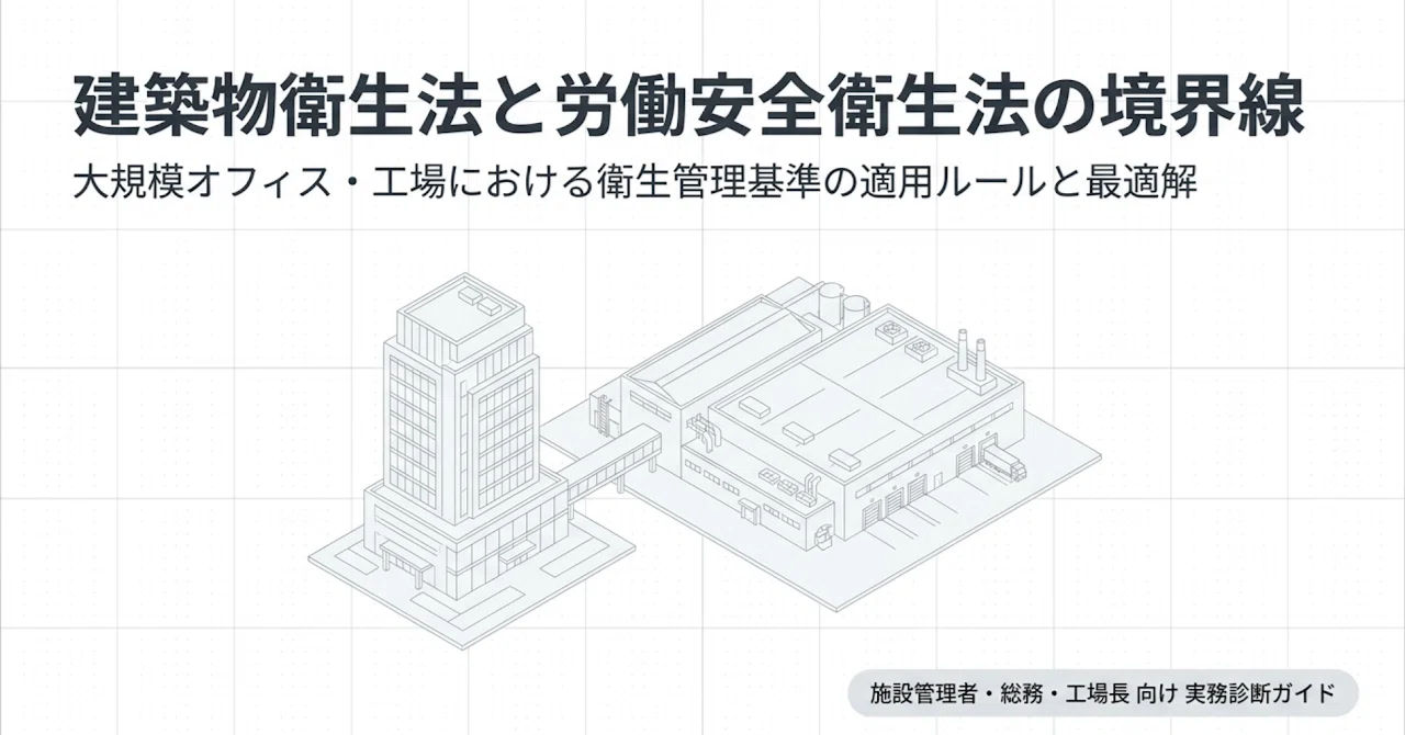 建築物衛生法（ビル管法）と労働安全衛生法の境界線：技術的詳解と実務 