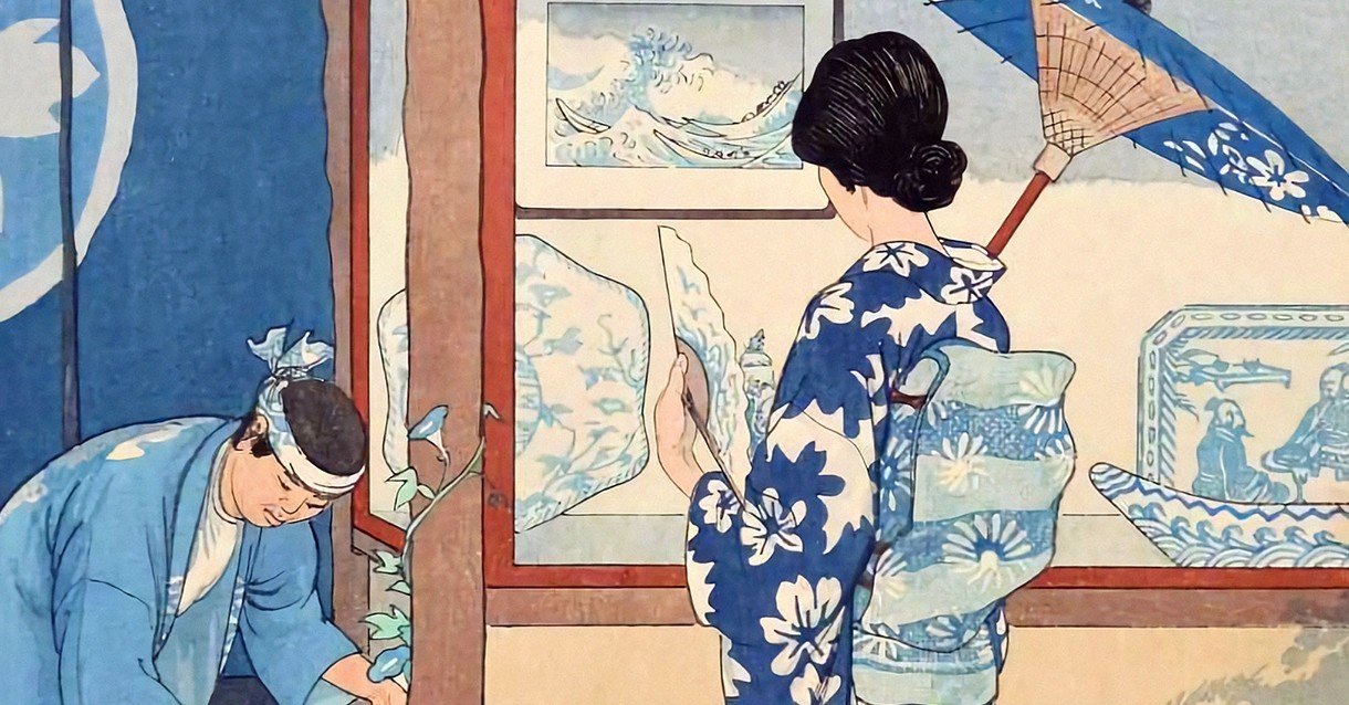 昔の浴衣｜三輪