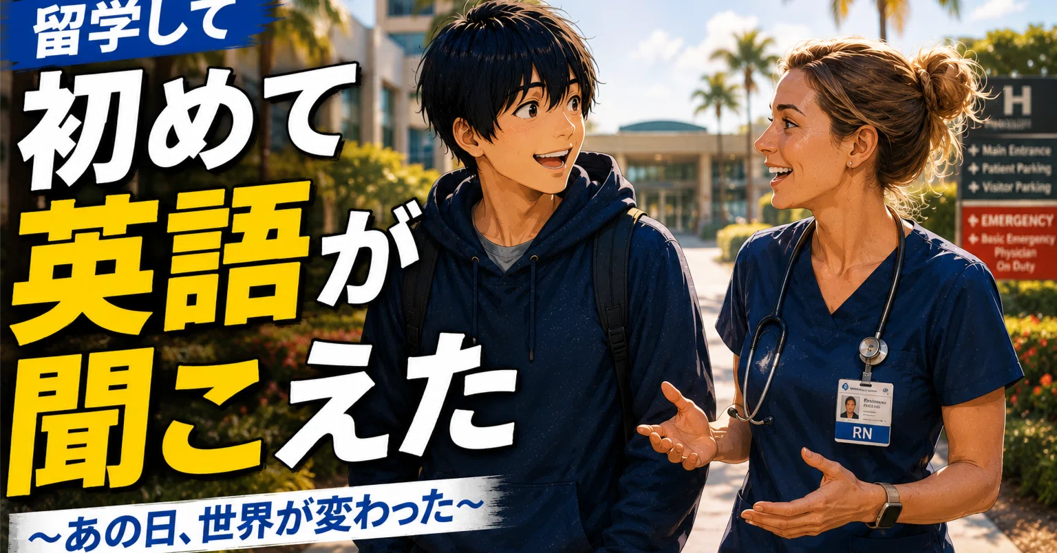 Love & study in Chicago 留学ラブストーリーで学ぶ英会話 第15話】留学して初めて英語が聞こえた瞬間｜DK30 33歳からの挑戦