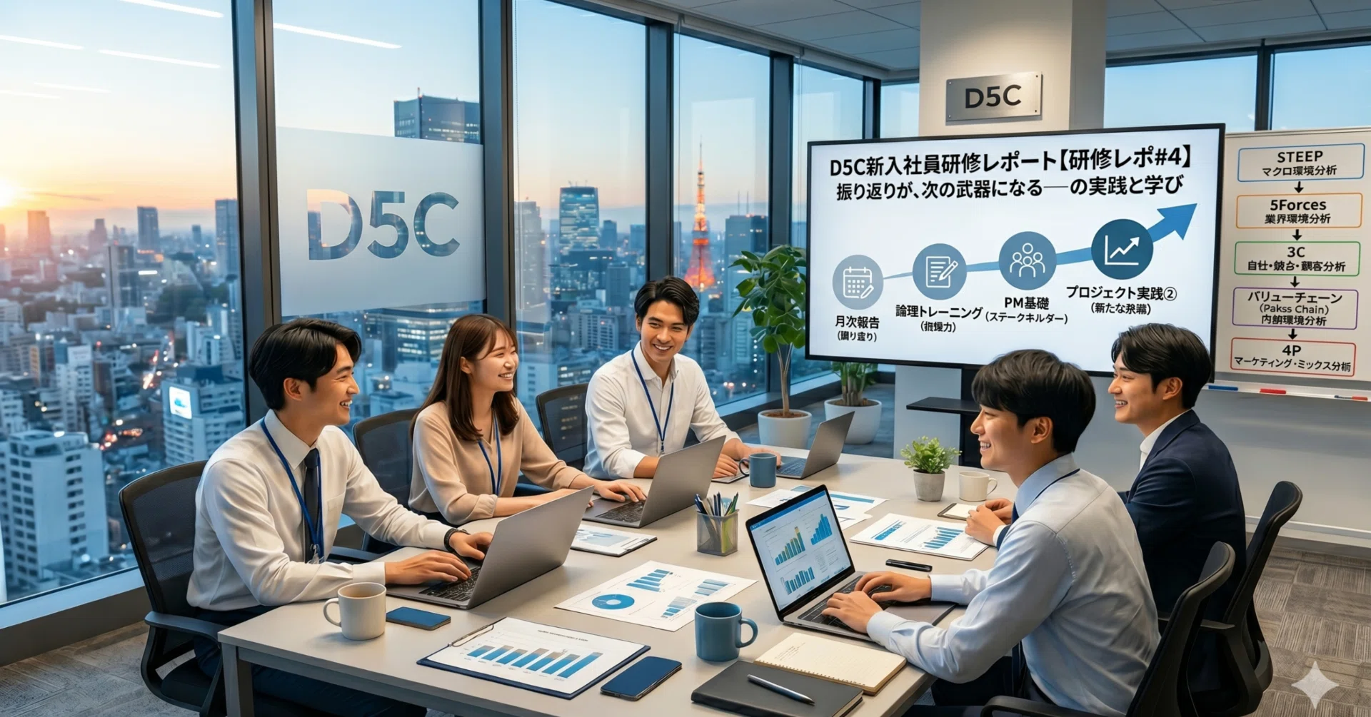 研修レポ#4】振り返りが、次の武器になる──D5C新入社員研修の実践と