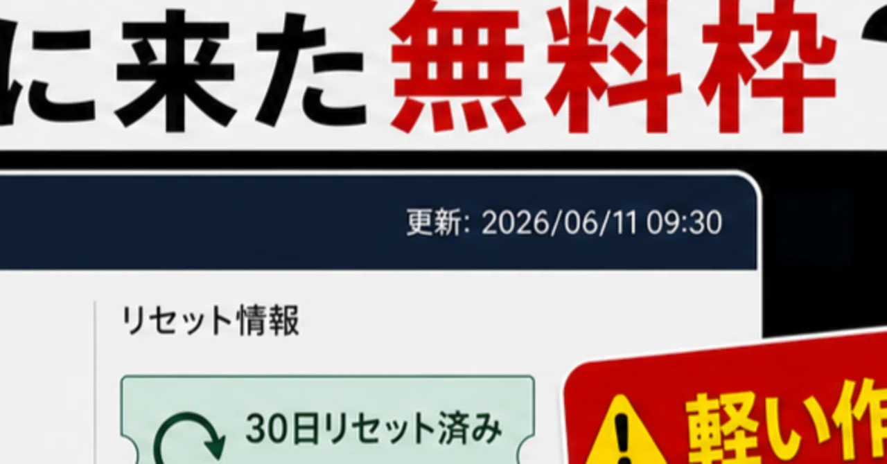 何もしてないのにCodexの「レート制限リセット」が来た。Proユーザーに