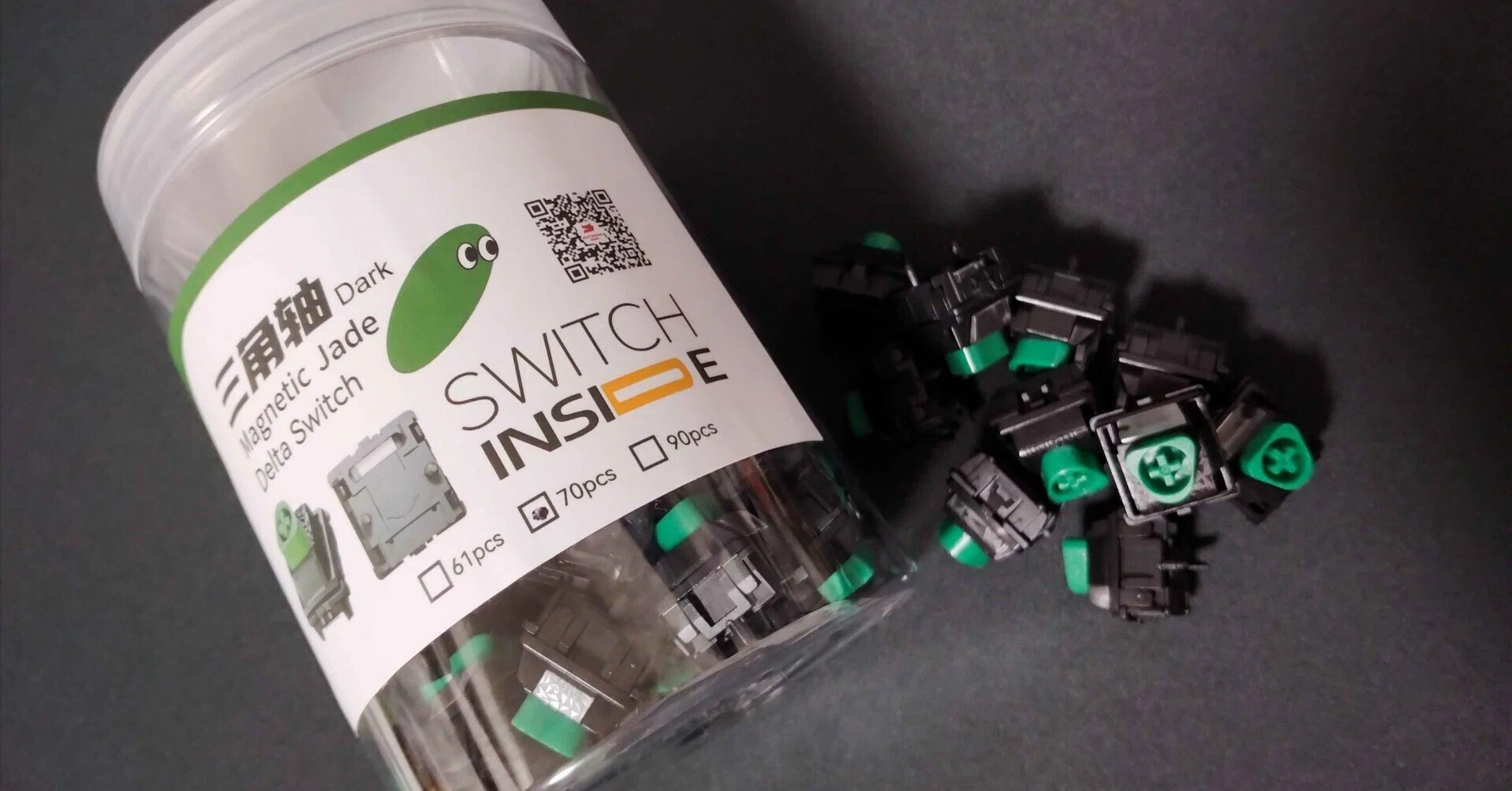 GATERON Magnetic Jade Delta HE Switch 三角ステムが特徴的な安定感の