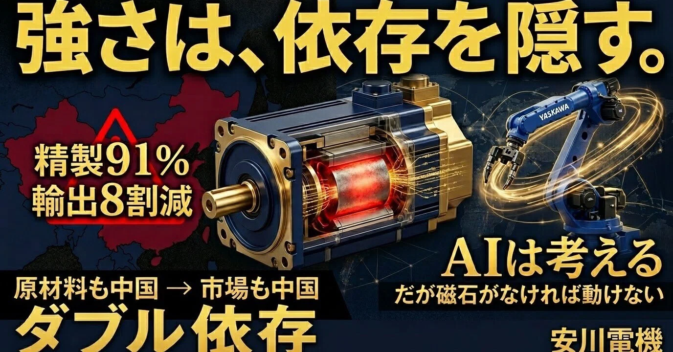 構造で見る】安川電機②──AIは考える。だが磁石がなければ動けない