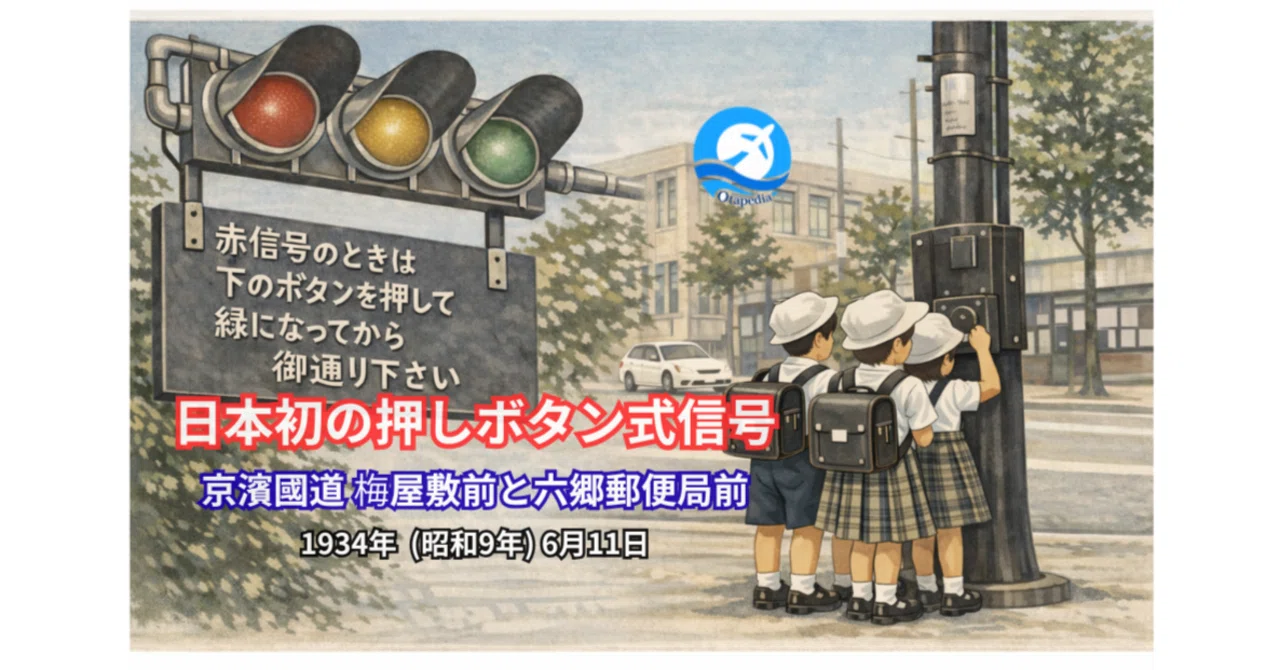 日本初の押しボタン式信号 設置【6月11日 今日は何の日】(蒲田東特別