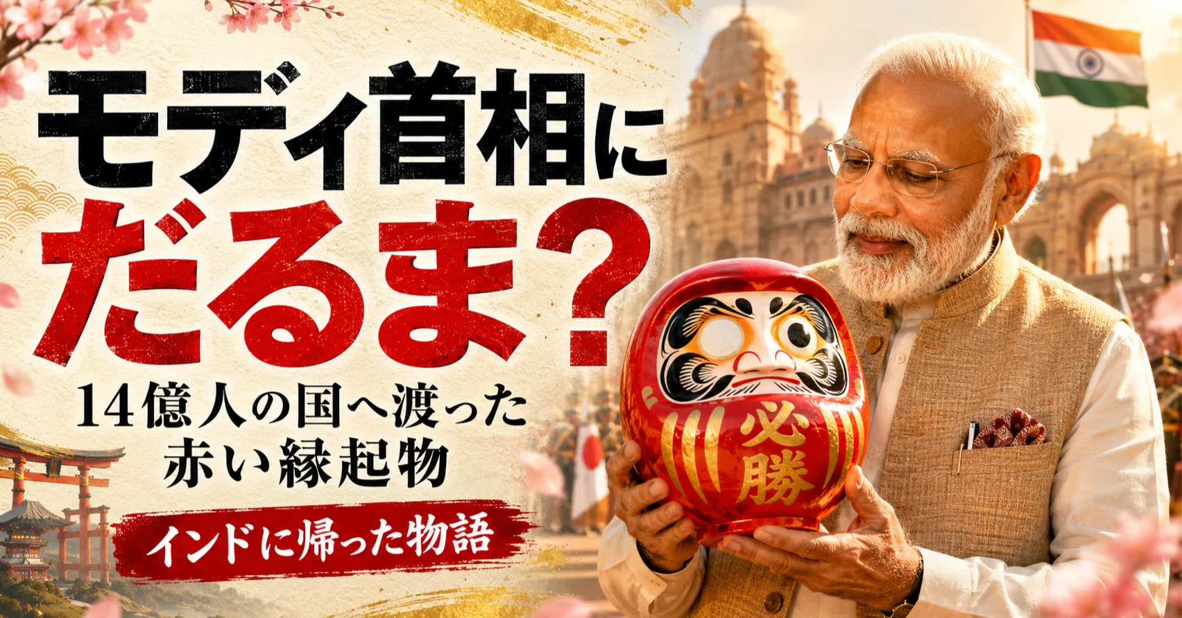モディ首相はなぜ、だるまに手を合わせたのか—インドから来た物語が 