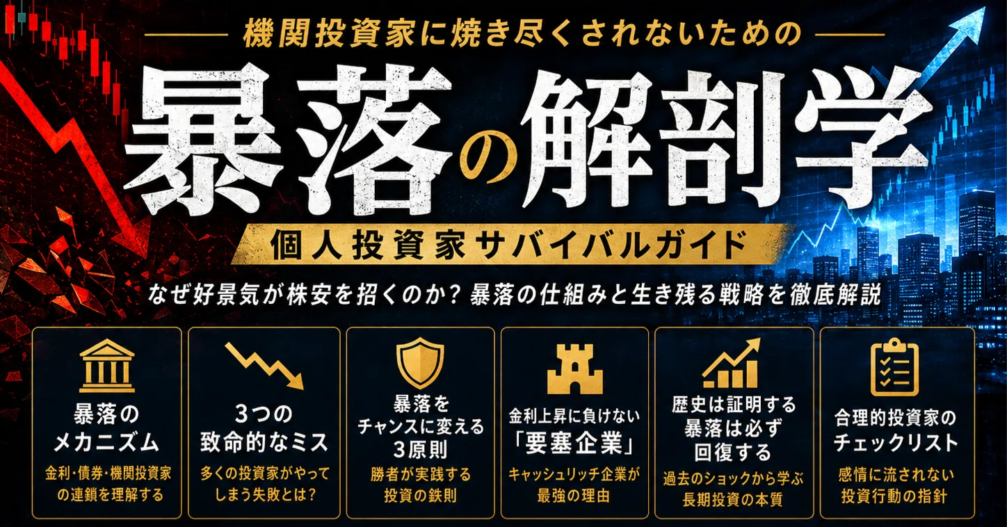 暴落の解剖学】機関投資家に焼き尽くされないための個人投資家 暴落の解剖学】機関投資家に焼き尽くされないための個人投資家