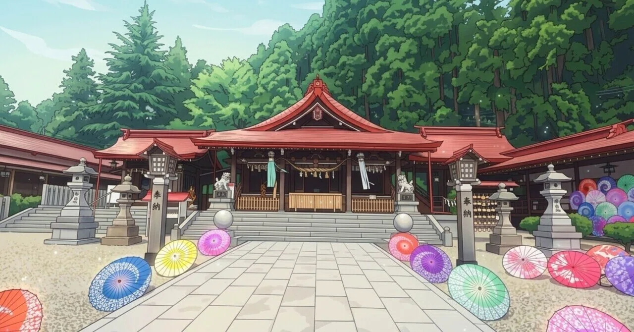 夏詣】金蛇水神社 水神雨傘展！｜日ノ本の神社・御朱印巡りの旅