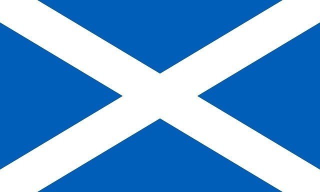 Flag_of_Scotland スコットランド　聖アンドリュー十字