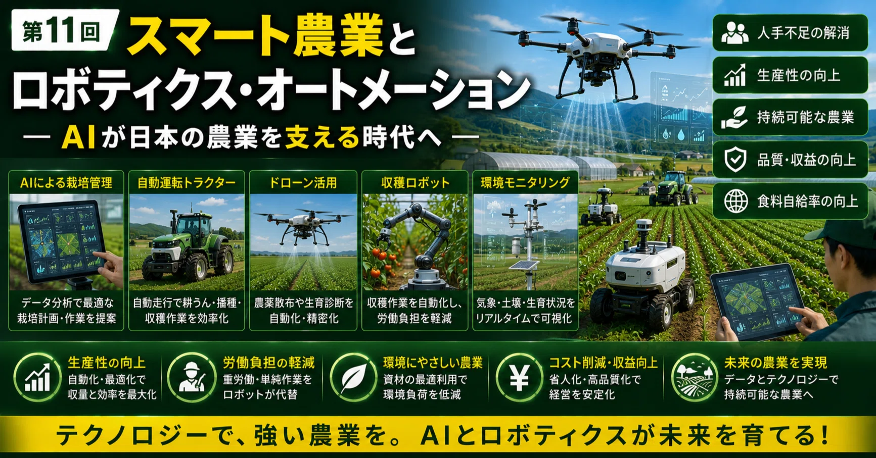 第11回 スマート農業とロボティクス・オートメーション─AIが日本の
