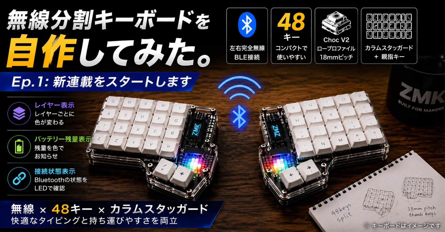 無線分割キーボードを自作してみた。Ep.1: 新連載をスタートします