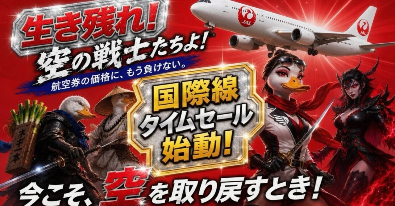 緊急告知♪＞JALタイムセール始動！！国際線ベース料金で割引率を比較