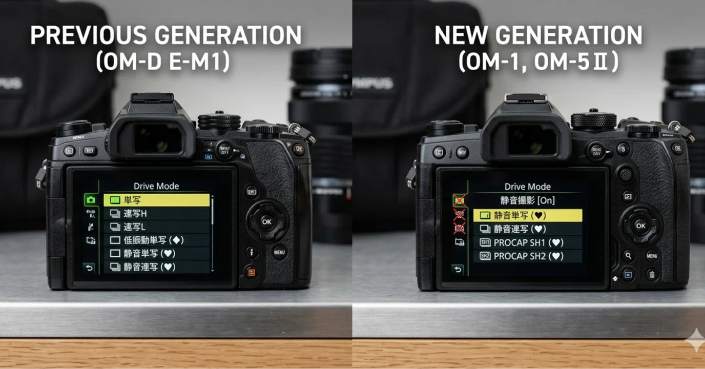新メニュー（OM-1、OM-3、OM-5Ⅱ）～面倒過ぎる！ハイスピードシンクロ