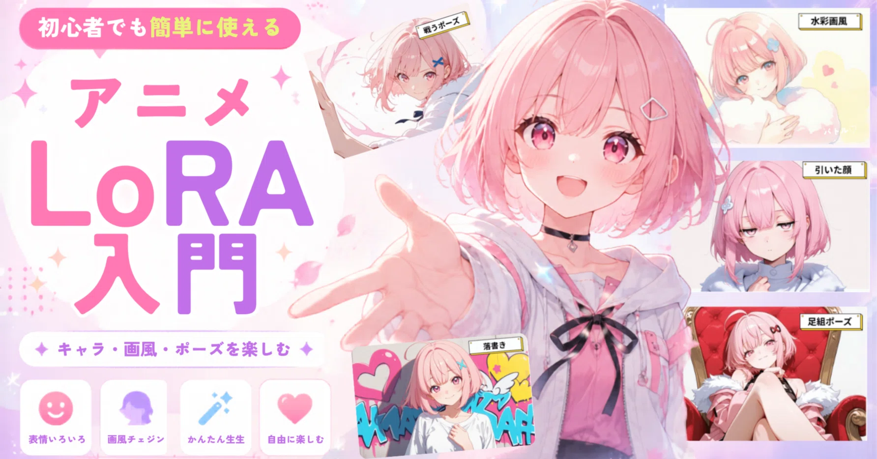 アニメ向けLoRA入門ガイド｜初心者でもキャラクター再現や画風再現を