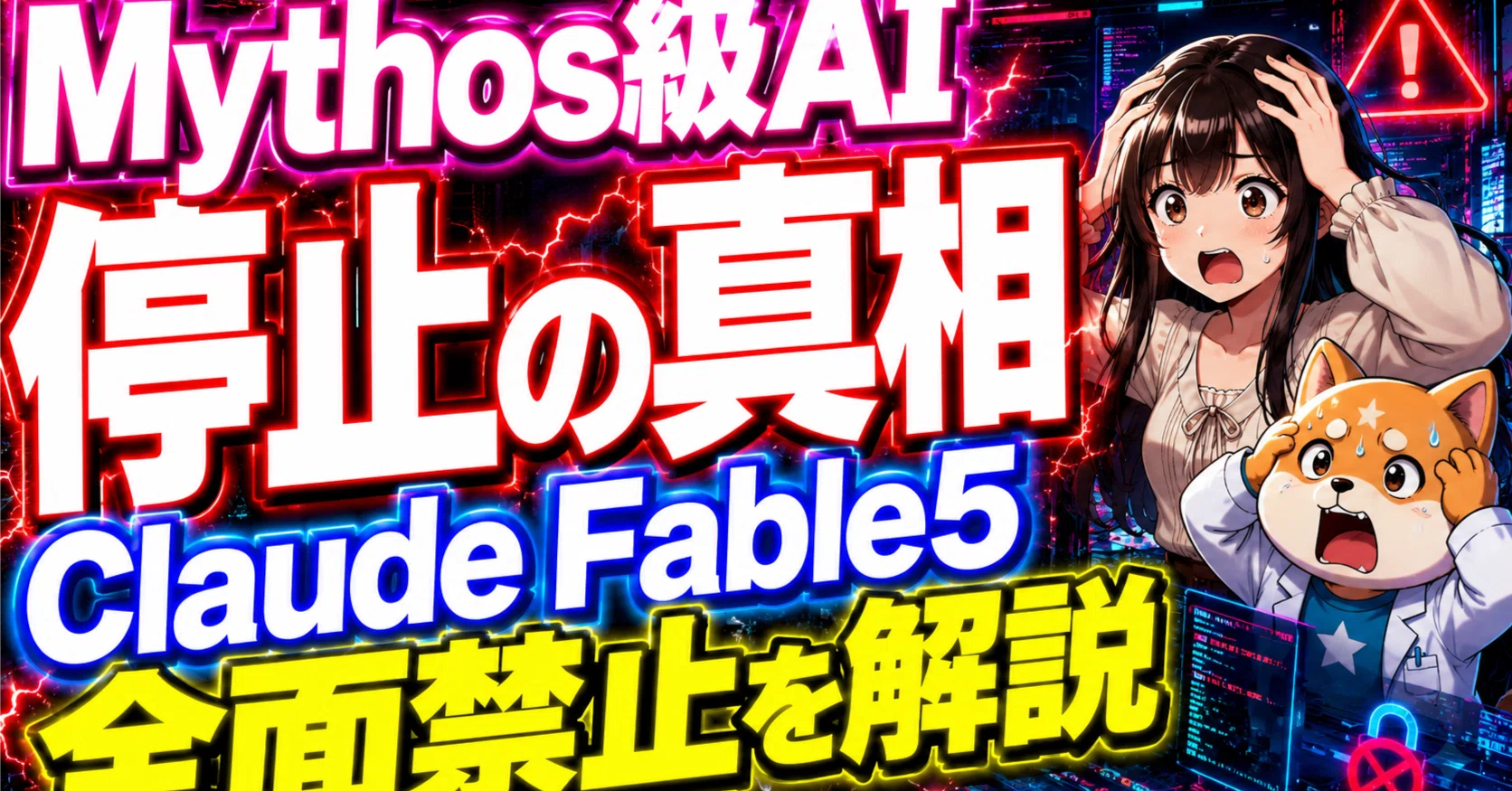 真相解明】停止されたMythos級AIの謎を徹底解説！Claude Fable5が停止