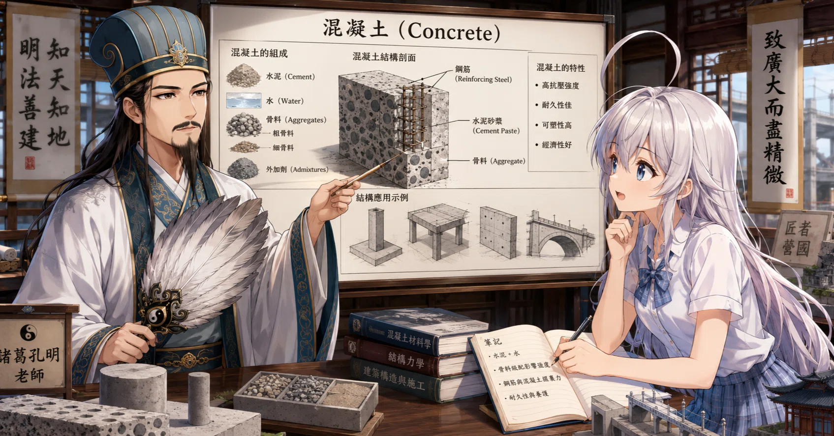 コンクリート・セメント』諸葛亮 孔明老師(ChatGPT:ﾛｰﾙﾌﾟﾚｲ)との対話