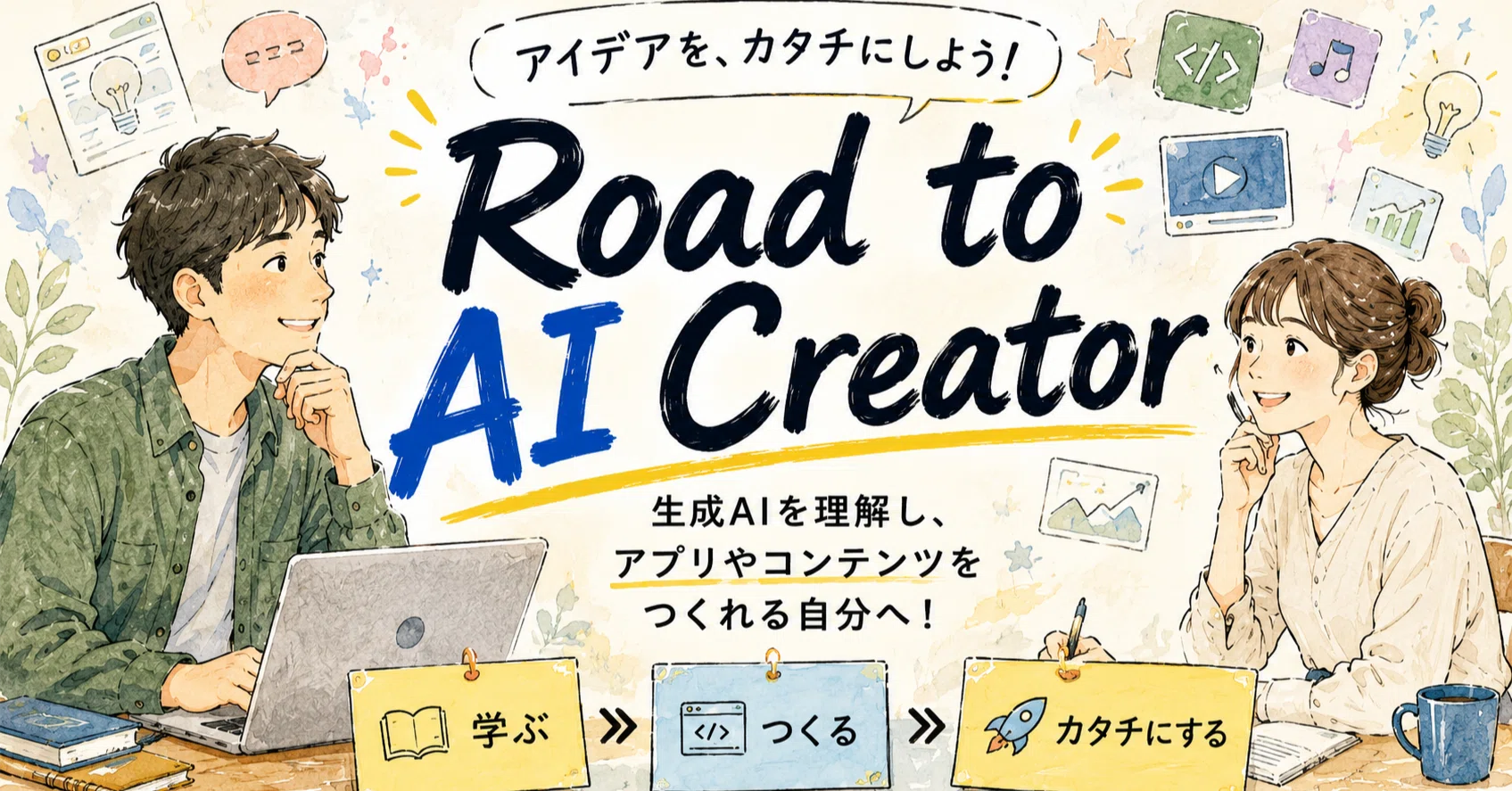 Road to AI Creator vol5 - 花博カウントダウンアプリを少し派手にして