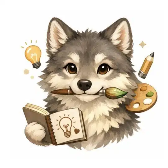 クリエイティブな狼