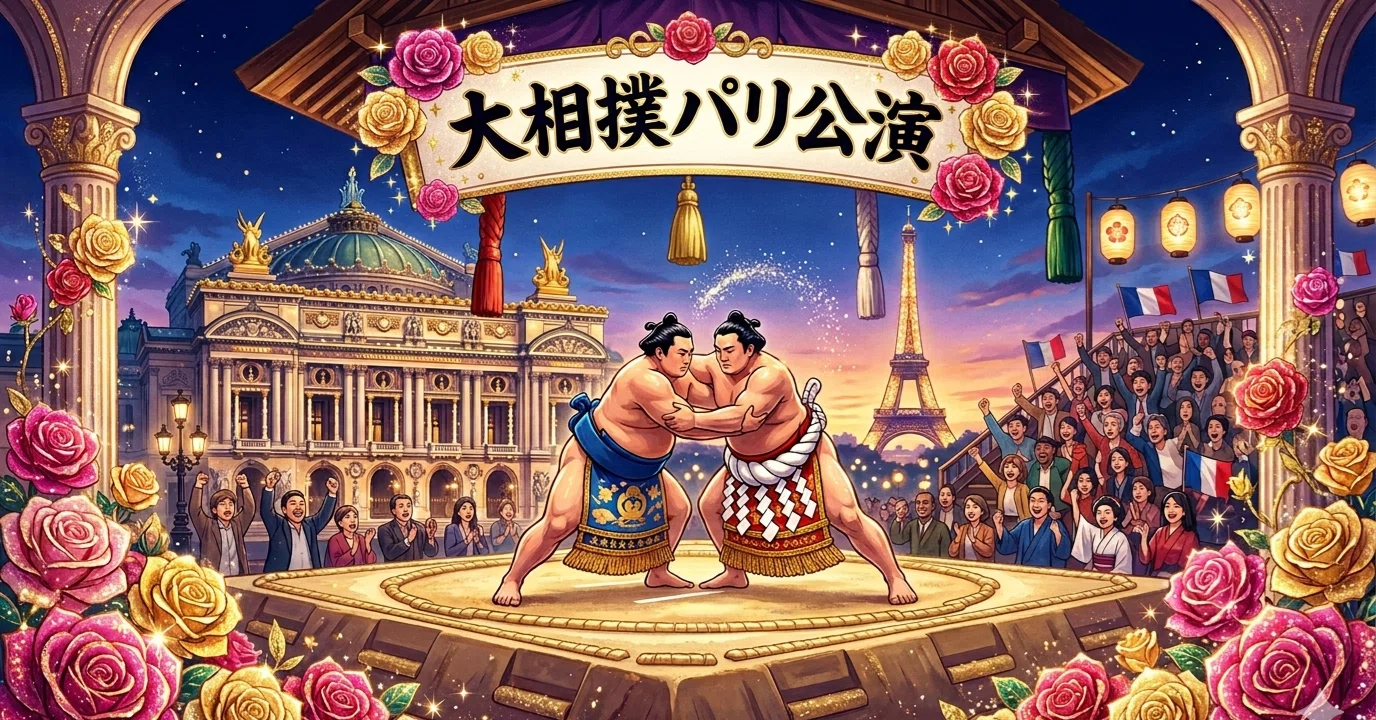 大相撲〉2026年6月パリ公演・試合が始まるまで【勝敗に関係ない話 