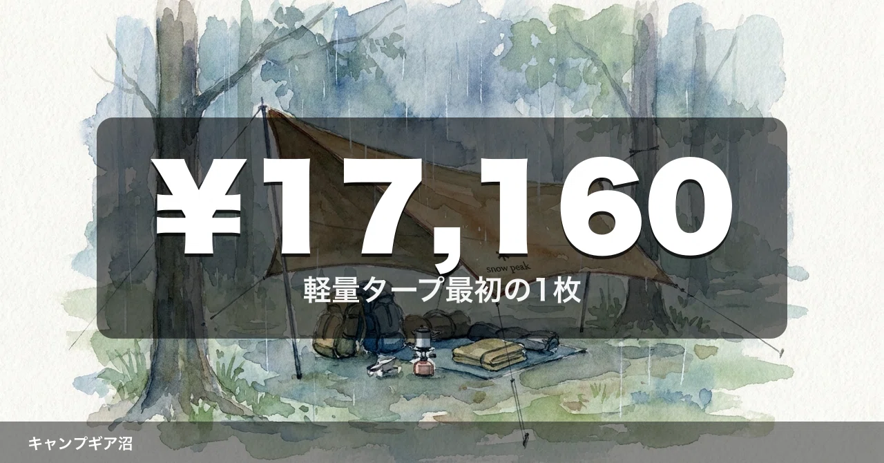 急な雨でテントが濡れた。タープなし撤収の地獄を経験して、ソロ 