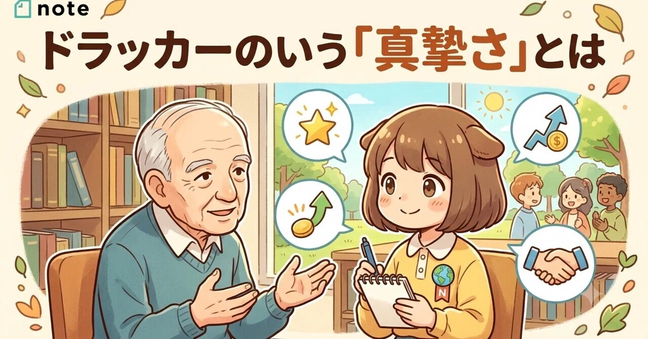 ドラッカーのいう真摯さとは｜ぺがさす