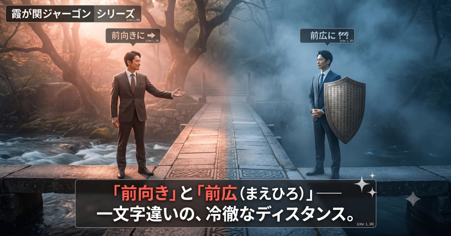 前広に