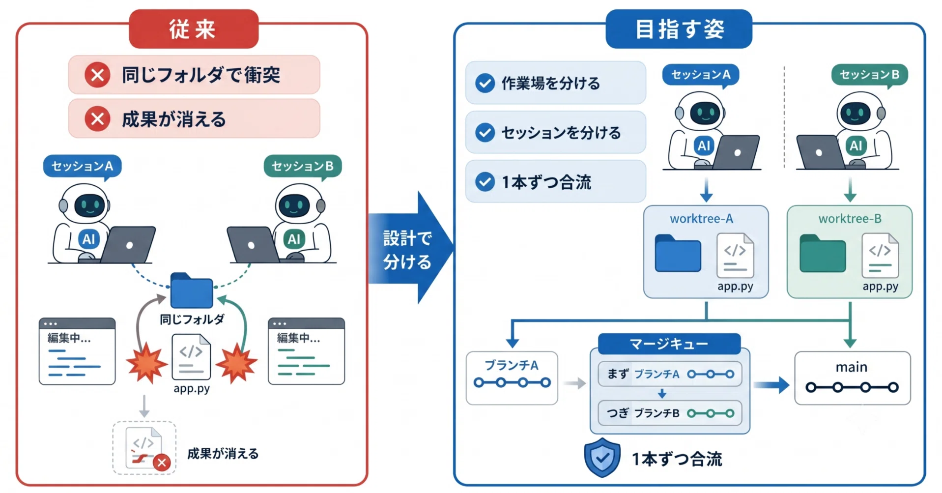 同時に2つ動かせば倍速」の落とし穴｜Claude Code 並列実行を事故らせ