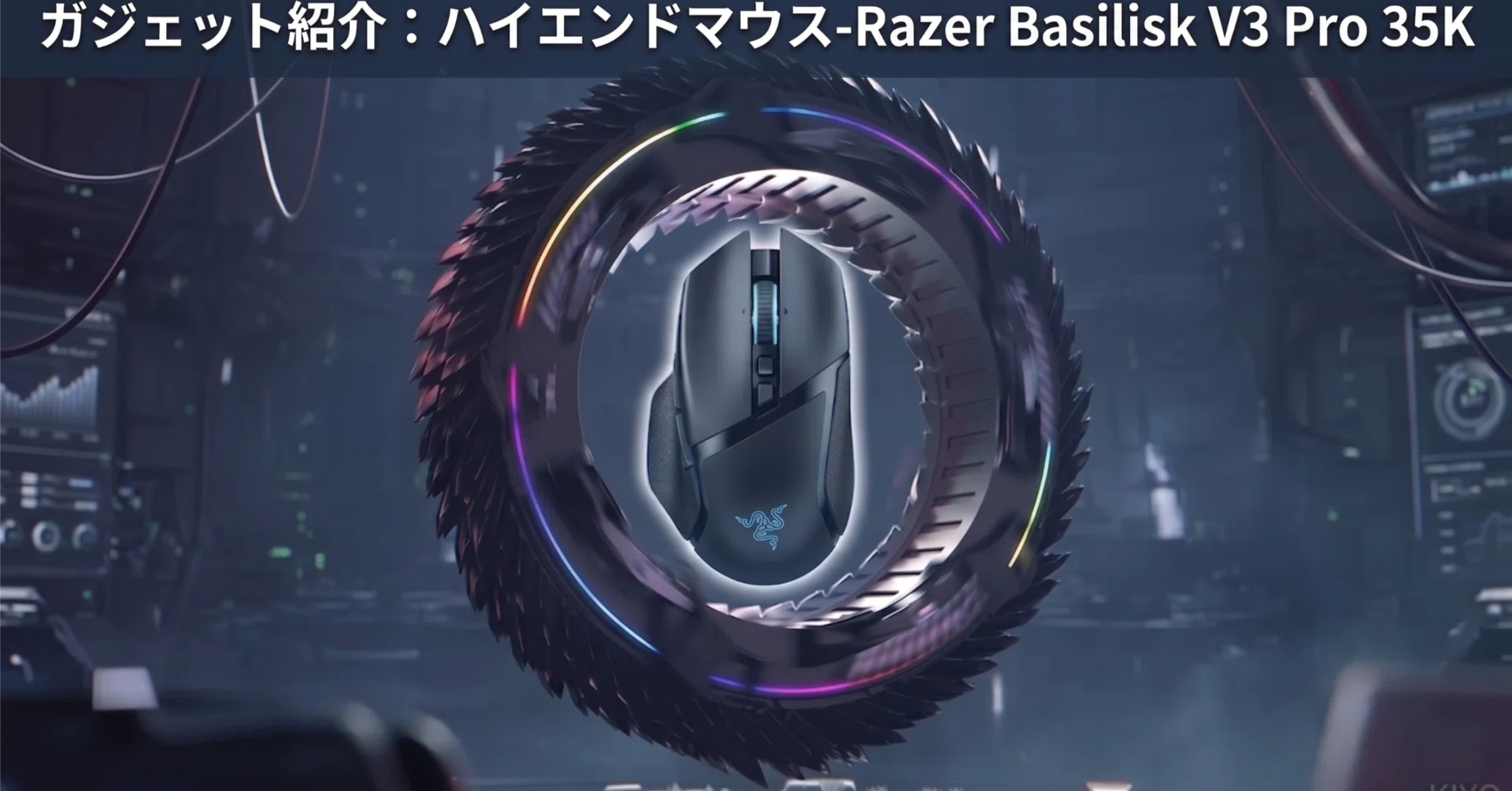 ガジェット紹介：ハイエンドマウス-Razer Basilisk V3 Pro 35K ｜KIYO