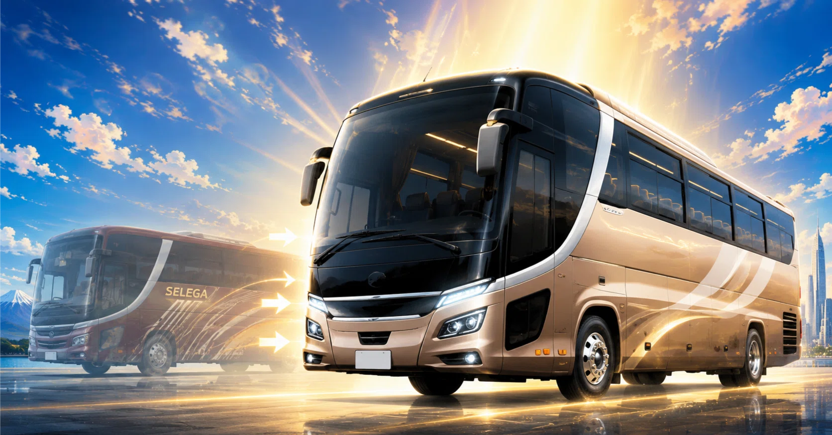20年ぶり！新型セレガ・ガーラがついに登場——観光バス運転手として